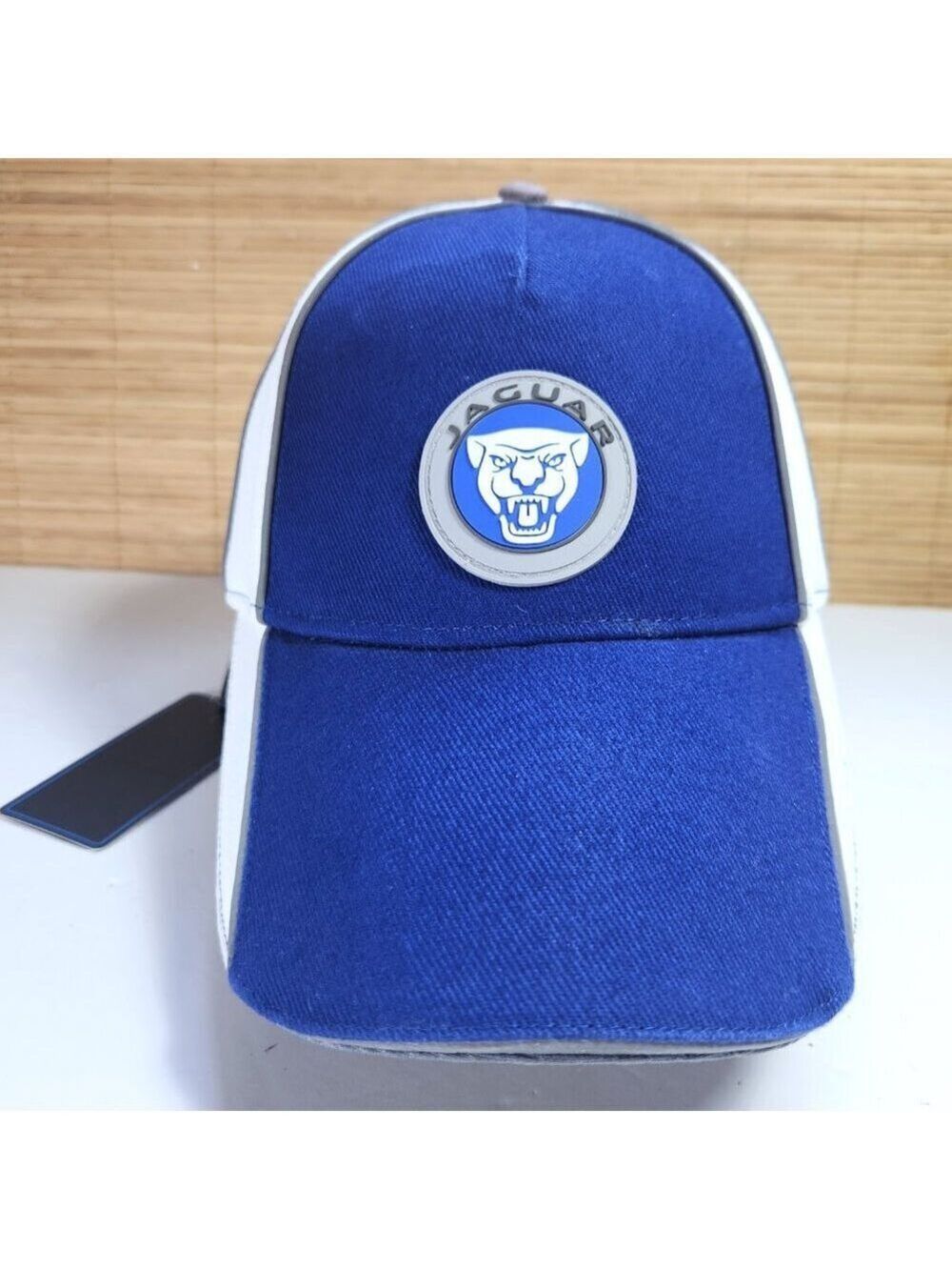 Jaguar Growler Baseball Hat Cap Blue White One Size Adjustable Rubber Logo New